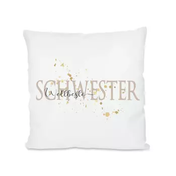 Декоративная подушка Сестра, белый