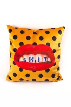 Декоративная подушка Shit x Туалетная бумага Seletti, мультиколор