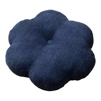 Декоративная подушка, шнур, украшение, 3D форма цветка, универсальные удобные подушечки для стула, украшение для дома-хаки Stuttg, темно-синий