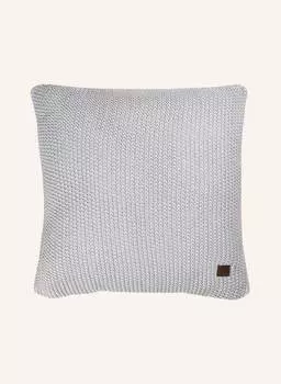 Декоративная подушка скандинавской вязки, 50 х 50 см. Marc O'Polo, серебряный