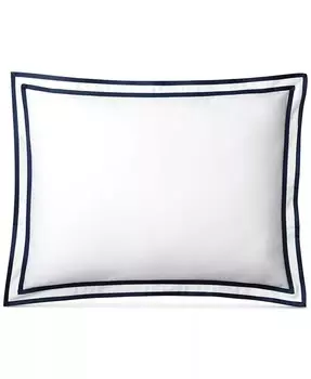 Декоративная подушка Spencer с атласной каймой, 12 x 16 дюймов Lauren Ralph Lauren, белый