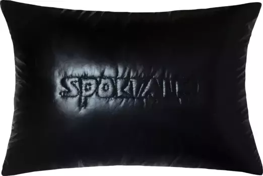 Декоративная подушка Sportalm Kitzbhel "Moscow Mule Shiny", имитирующая лыжную куртку 40х30 см, черный/черный/антрацит