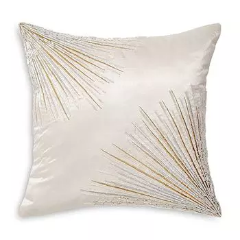 Декоративная подушка Starburst из коллекции Seduction, 12 x 12 дюймов Donna Karan, цвет Ivory/Cream