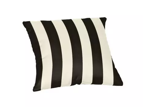 Декоративная подушка Sunbrella Square 18 дюймов, черный/белый