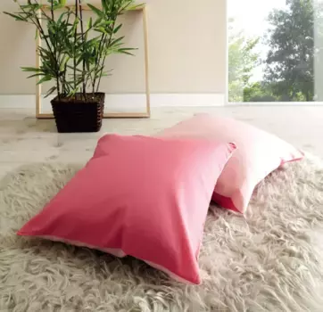 Декоративная подушка Тикаа Ticaa 40х40 см, розовый/светло-розовый