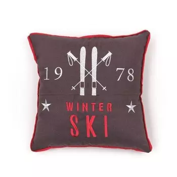 Декоративная подушка Today Mountain, 40x1x40 см, антрацитовый