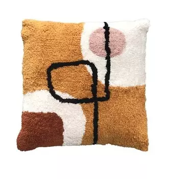 Декоративная подушка Today Retro Mood, 40x1x40 см цвет senfgelb