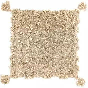 Декоративная подушка Unique Living Beira, 45x9x45 см цвет beige/braun