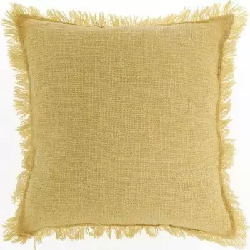 Декоративная подушка Unique Living Maxime, 45x8x45 см цвет hellgelb