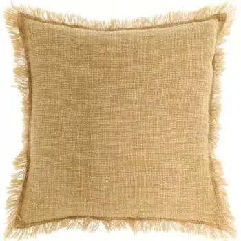 Декоративная подушка Unique Living Maxime, 45x8x45 см цвет senfgelb/gelb