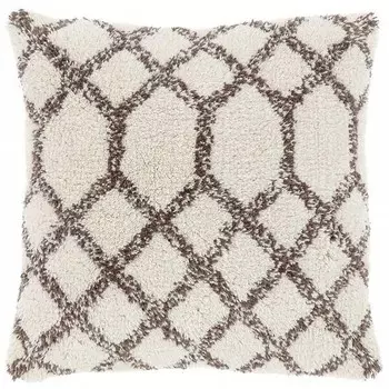 Декоративная подушка Unique Living Melanie, 45x9x45 см цвет braun/wei