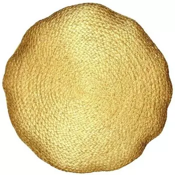 Декоративная подушка Unique Living Metallic, 45x45x45 см, золотой