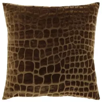 Декоративная подушка Unique Living Nanou, 45x8x45 см цвет braun/dunkelbraun