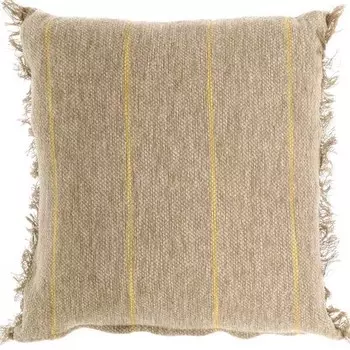 Декоративная подушка Unique Living Pluto, 45x8x45 см цвет braun/gelb