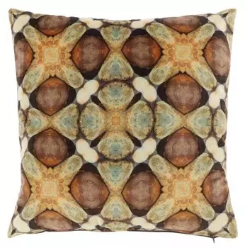 Декоративная подушка Unique Living SS2023, 45x8x45 см цвет braun/multicolor