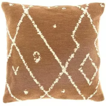 Декоративная подушка Unique Living Tobi, 45x9x45 см цвет braun/dunkelbraun