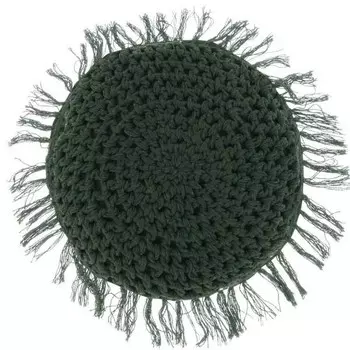 Декоративная подушка Unique Living Tufo, 45x45x45 см цвет dunkelgrn/grn