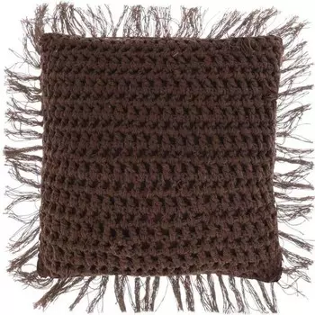 Декоративная подушка Unique Living Tufo, 45x8x45 см цвет braun/dunkelbraun