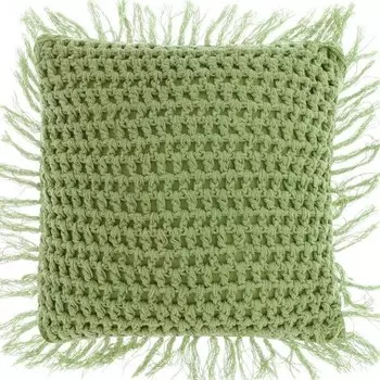 Декоративная подушка Unique Living Tufo, 45x8x45 см цвет grn/hellgrn