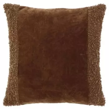 Декоративная подушка Unique Living Wess, 45x8x45 см цвет braun/dunkelbraun