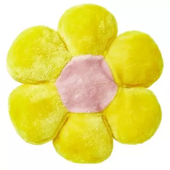 Декоративная подушка в форме цветка с желтым цветком, плюшевая подушка с наполнителем, 30 см Andiamo