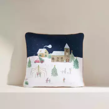 Декоративная подушка Winter Village El Corte Ingls, военно-морской