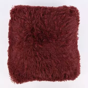 Декоративная подушка Zottel флис Bodrum бордо 45х45см Blyco