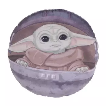 Декоративная подушка «Звездные войны: мандалорец «Дитя» Star Wars, серый
