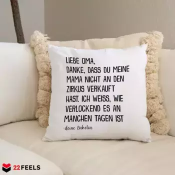 Декоративная поудшка 22Feels, белый