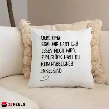 Декоративная поудшка 22Feels, белый