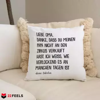 Декоративная поудшка 22Feels, белый