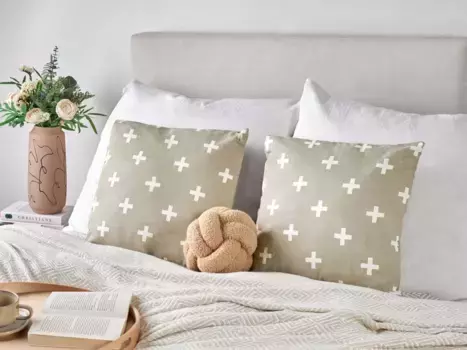 Декоративная поудшка Beliani, белый