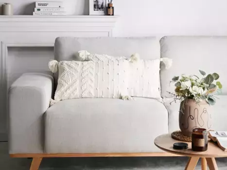 Декоративная поудшка Beliani, белый