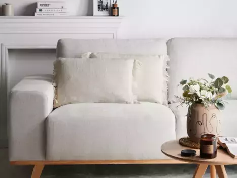 Декоративная поудшка Beliani, белый