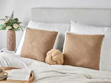 Декоративная поудшка Beliani, коричневый