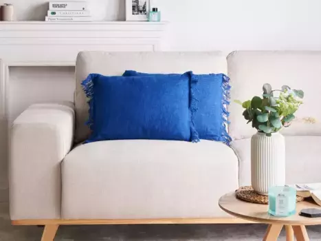 Декоративная поудшка Beliani, синий