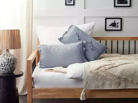 Декоративная поудшка Beliani, синий