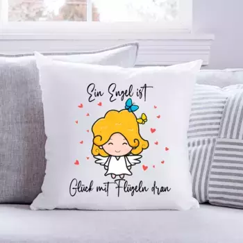 Декоративная поудшка Gravurzeile, белый