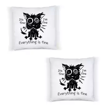 Декоративная поудшка Hey!Print, белый