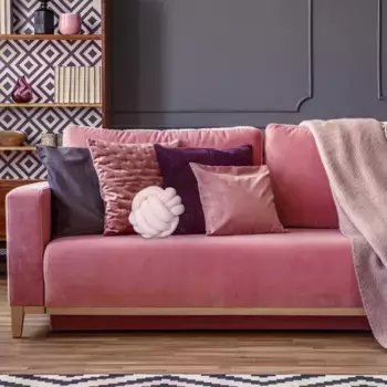 Декоративная поудшка Relaxdays, розовый