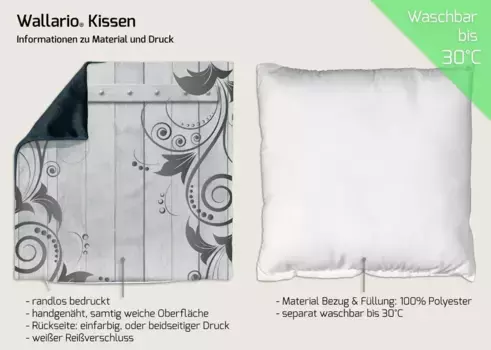 Декоративная поудшка Wallario, фиолетовый