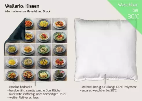 Декоративная поудшка Wallario, коричневый