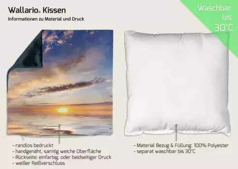 Декоративная поудшка Wallario, коричневый