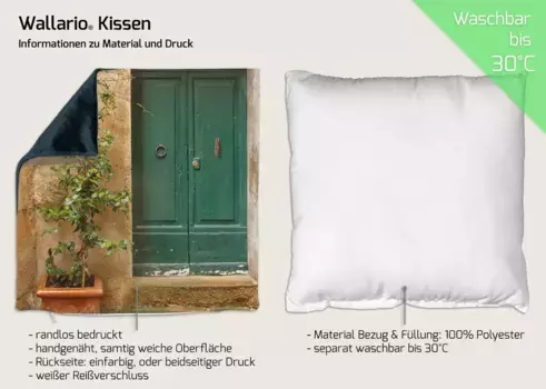 Декоративная поудшка Wallario, коричневый