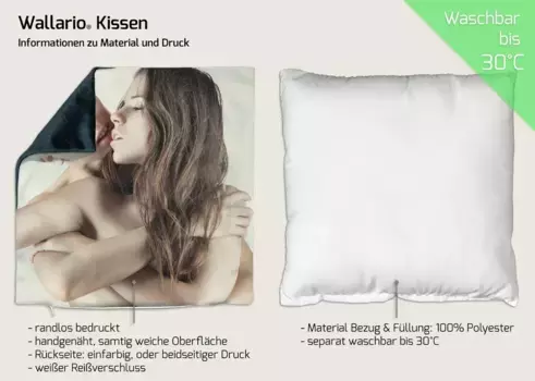 Декоративная поудшка Wallario, коричневый