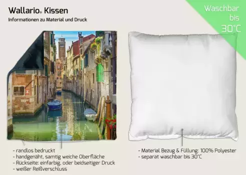 Декоративная поудшка Wallario, коричневый