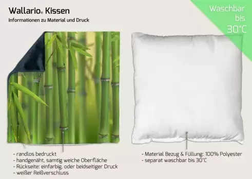 Декоративная поудшка Wallario, зеленый