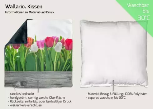 Декоративная поудшка Wallario, зеленый