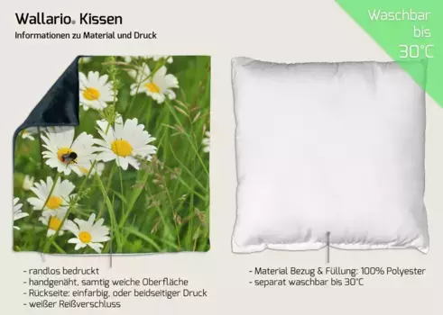 Декоративная поудшка Wallario, зеленый