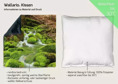 Декоративная поудшка Wallario, зеленый